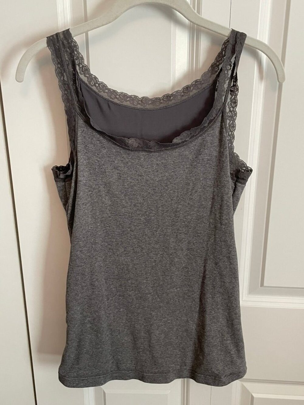 Flexees by Maidenform Lace Trim Shaping Tank